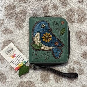 Chala Green Bird Wallet